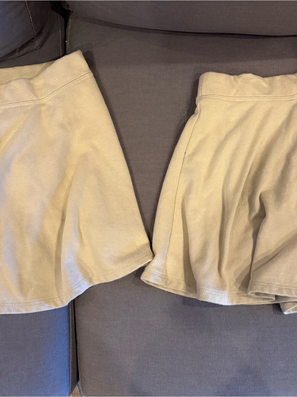 Two Uniform Girls Ponte Beige Skorts